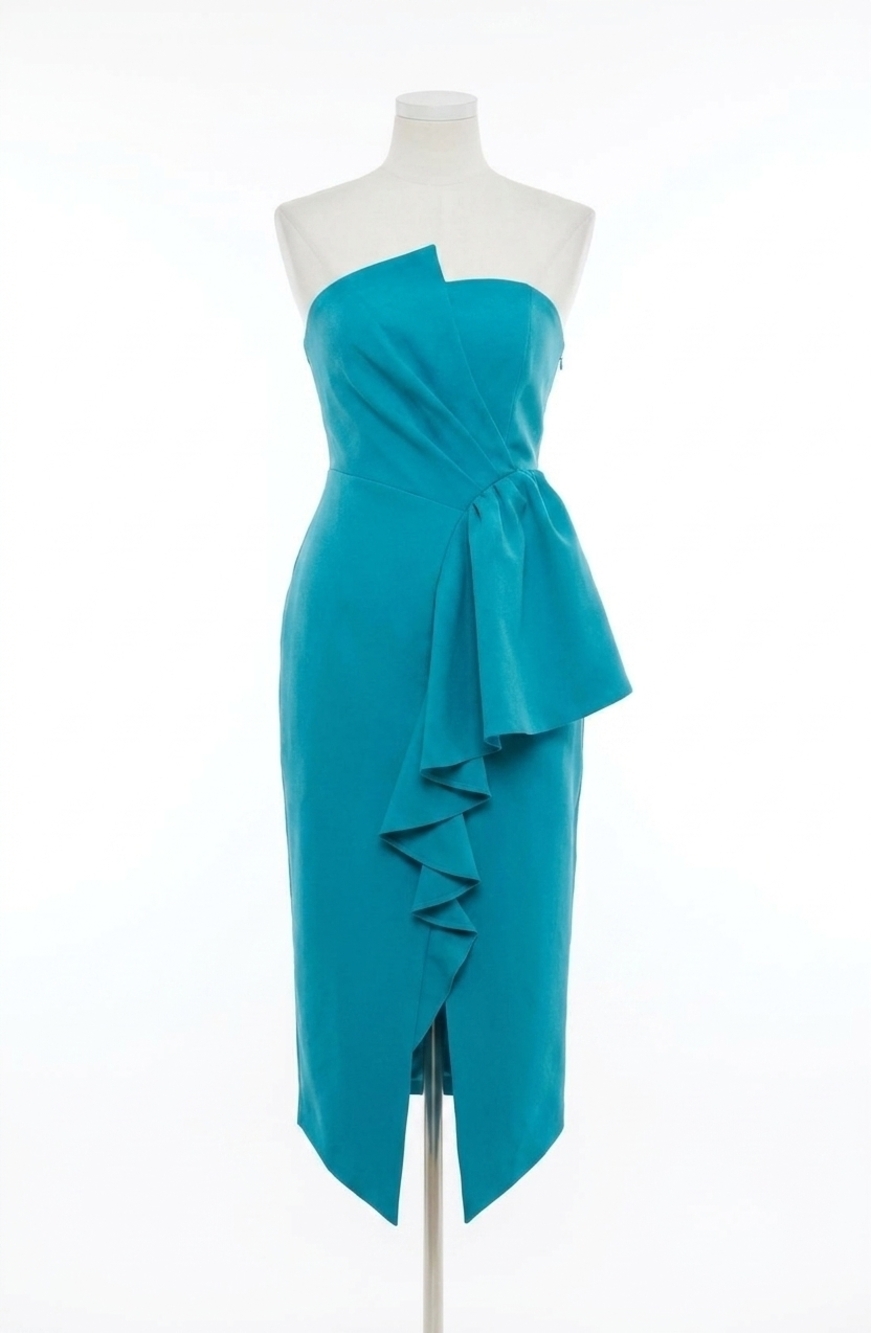 NEW ELLIATT ayla midi dress in turquoise